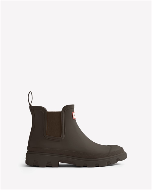 HUNTER UNISEX DOWNPOUR CHELSEA CHOCOLATE BROWN